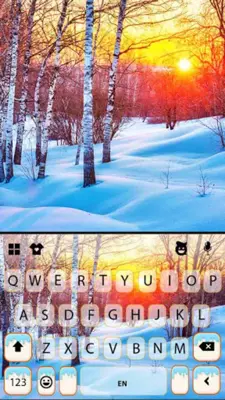 Winter Sun Keyboard Background android App screenshot 0