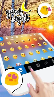 Winter Sun Keyboard Background android App screenshot 1