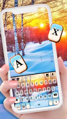 Winter Sun Keyboard Background android App screenshot 4